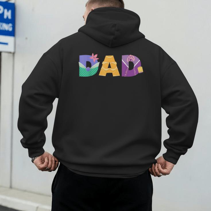 Disney Princess Dad Father’s Day Birthday Men's Hoodie Back Print