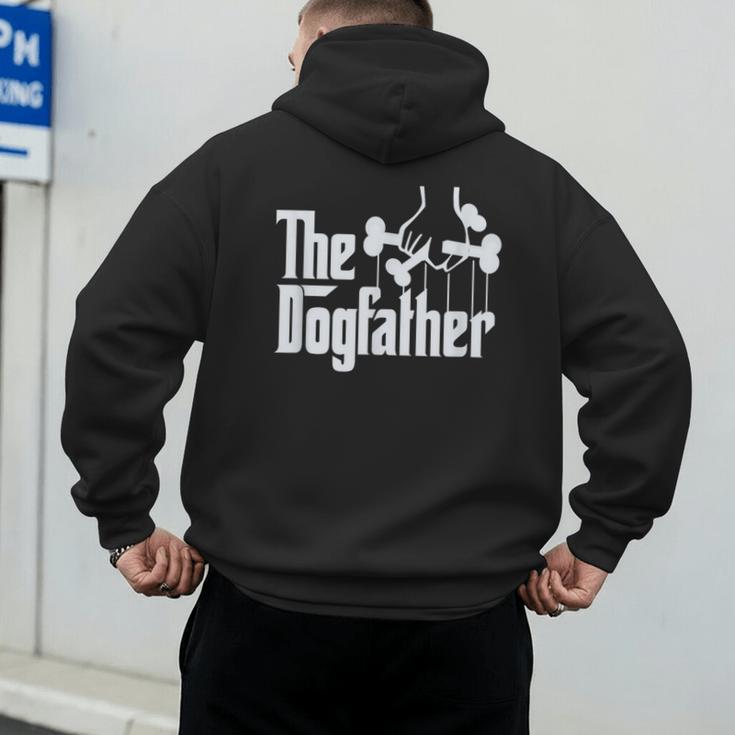The Dogfather Dog Dad Dog Lover Men's Hoodie Back Print