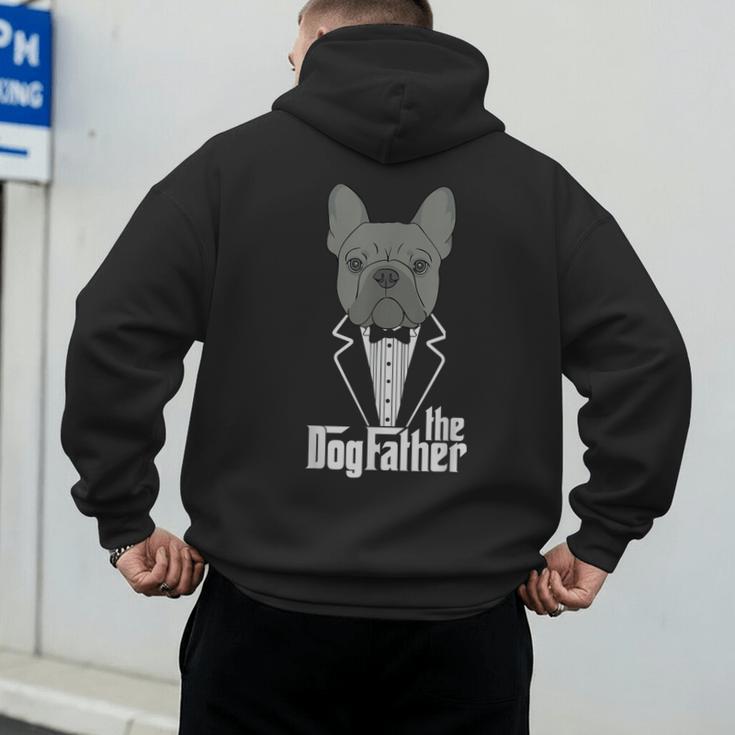 The Dogfather French Bulldog Dad Frenchie Papa T-Shirt Small Men's Hoodie Back Print