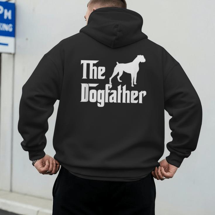 The DogfatherShirt Boxer Dog Lover Shirt For Men Dad Men's Hoodie Back Print The DogfatherShirt Boxer Dog Lover Shirt For Men Dad Men's Hoodie Back Print