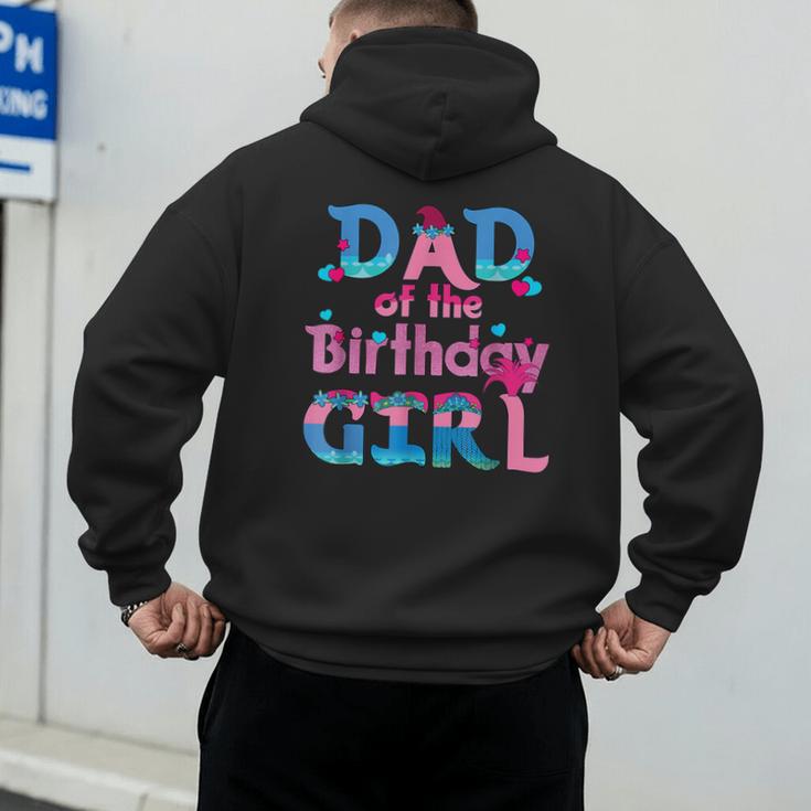 Family Party Decorations Dad Of The Birthday Girl T-Shirt Men's Hoodie Back Print