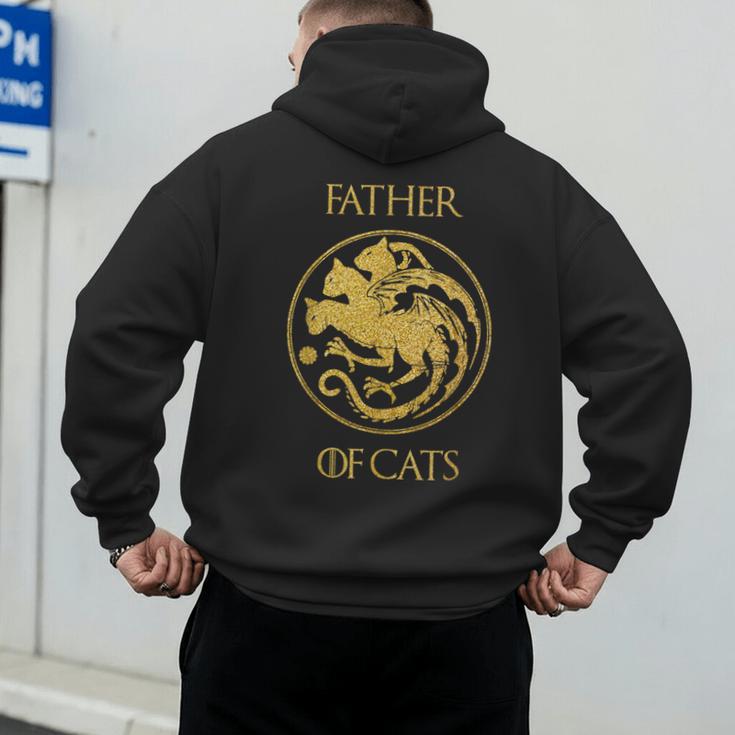 Father Of Cats Shirt Cat Dad Cat Daddy Men's Hoodie Back Print