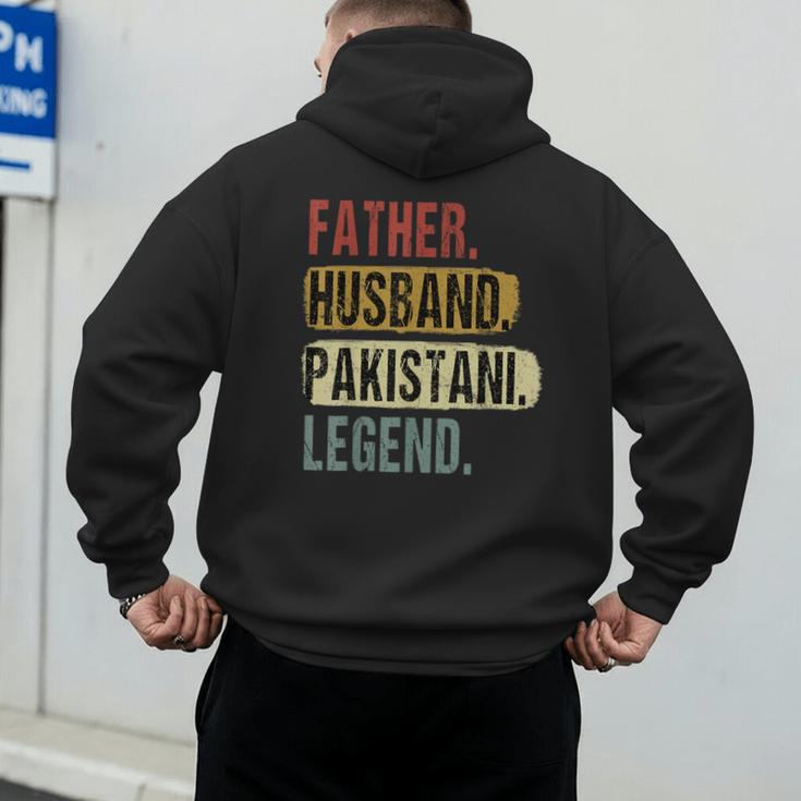 Father Husband Pakistani Legend Pakistan Dad Father's Day Men's Hoodie Back Print