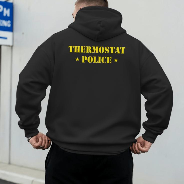 Father For Men Thermostat Police Dad Men's Hoodie Back Print Father For Men Thermostat Police Dad Men's Hoodie Back Print