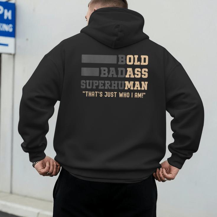 Fathers Day Old Man Retirement Tee Gag For Dad Men's Hoodie Back Print