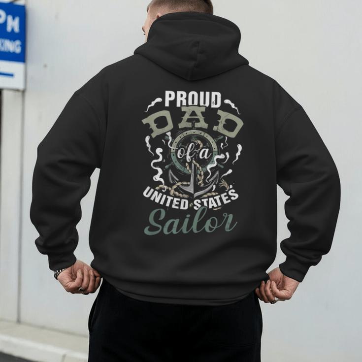 Fathers Day Proud Dad Of A United States Anchor Sailor Men's Hoodie Back Print Fathers Day Proud Dad Of A United States Anchor Sailor Men's Hoodie Back Print