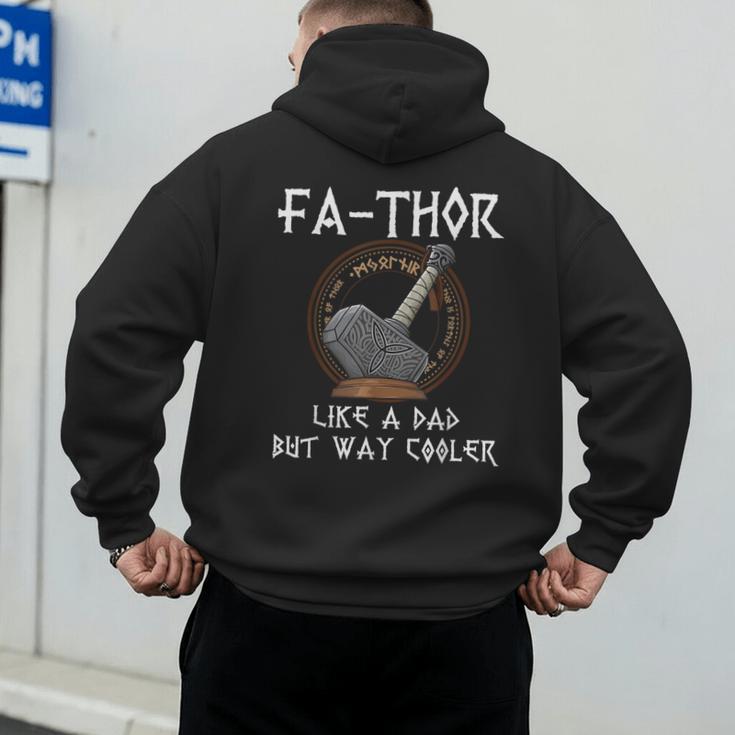 Fathor Dad Father Father's Day Classic Fit Short Sleeve T-Shirt Size Small Men's Hoodie Back Print