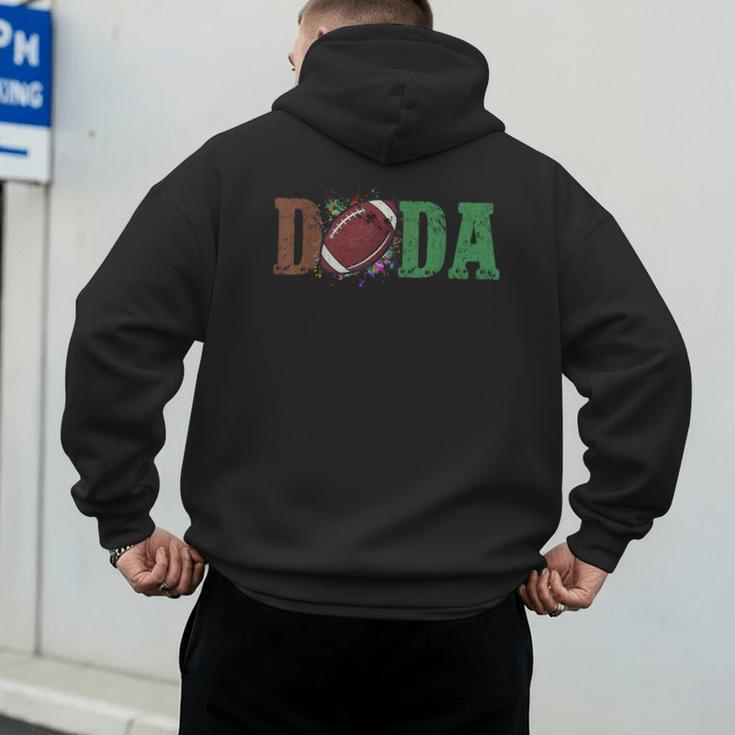 Football Dada 1st Birthday Men's Hoodie Back Print