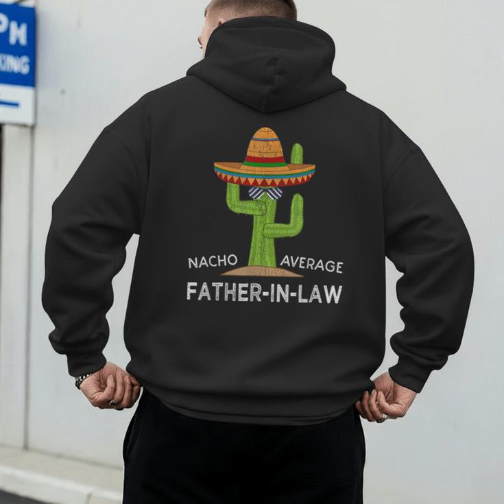 Fun Hilarious Dad-In-Law Humor Father-In-Law Men's Hoodie Back Print
