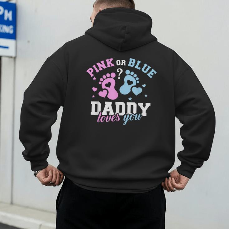 Gender Reveal Daddy Dad Men's Hoodie Back Print