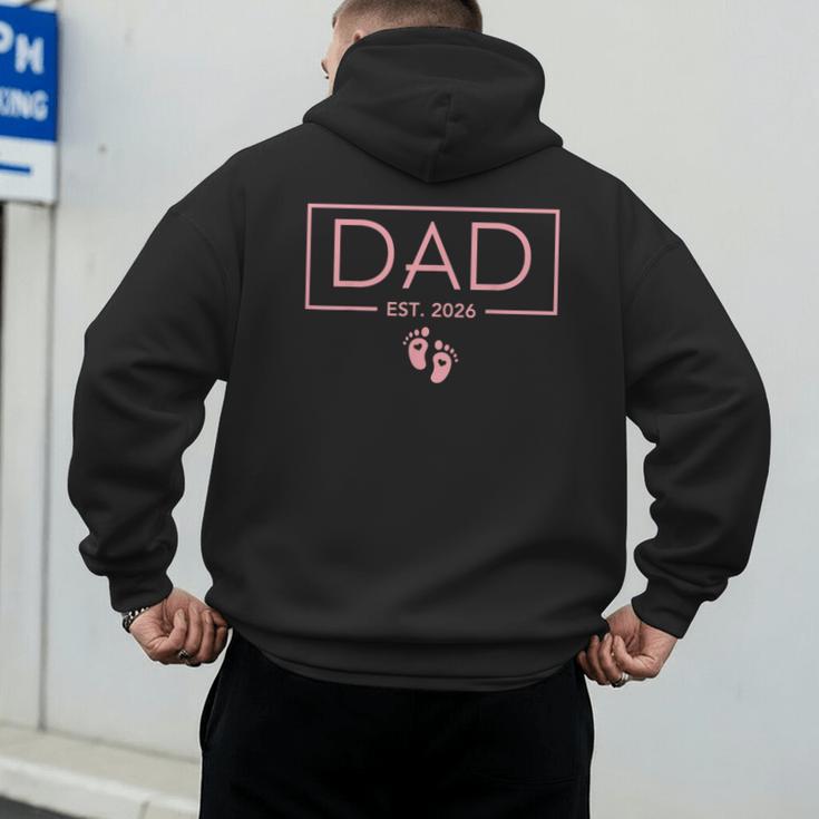 Girl Dad Est 2026 First Time Girl Dad To Be Men's Hoodie Back Print