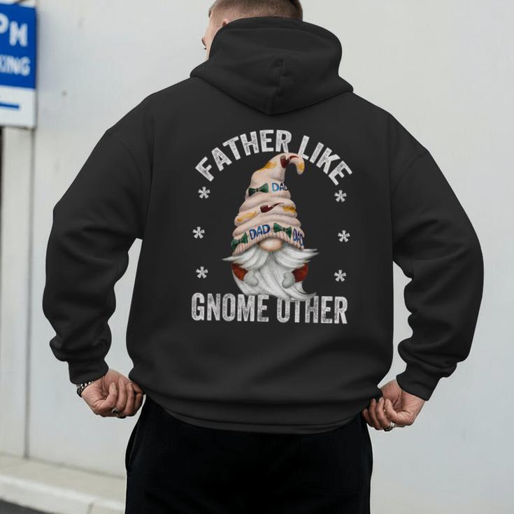 Grandpa Fathers Day Gnome For Men And Best Dad Pun Men's Hoodie Back Print