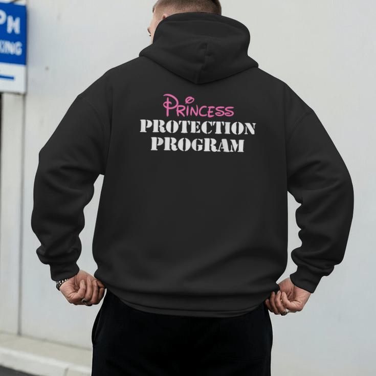 Halloween Dad Mom Daughter Adult Costume Princess Security Men's Hoodie Back Print