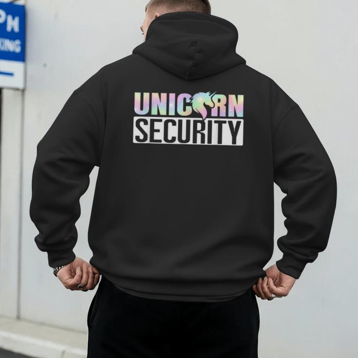 Halloween Mom Dad Daughter Adult Costume Unicorn Security Men's Hoodie Back Print Halloween Mom Dad Daughter Adult Costume Unicorn Security Men's Hoodie Back Print
