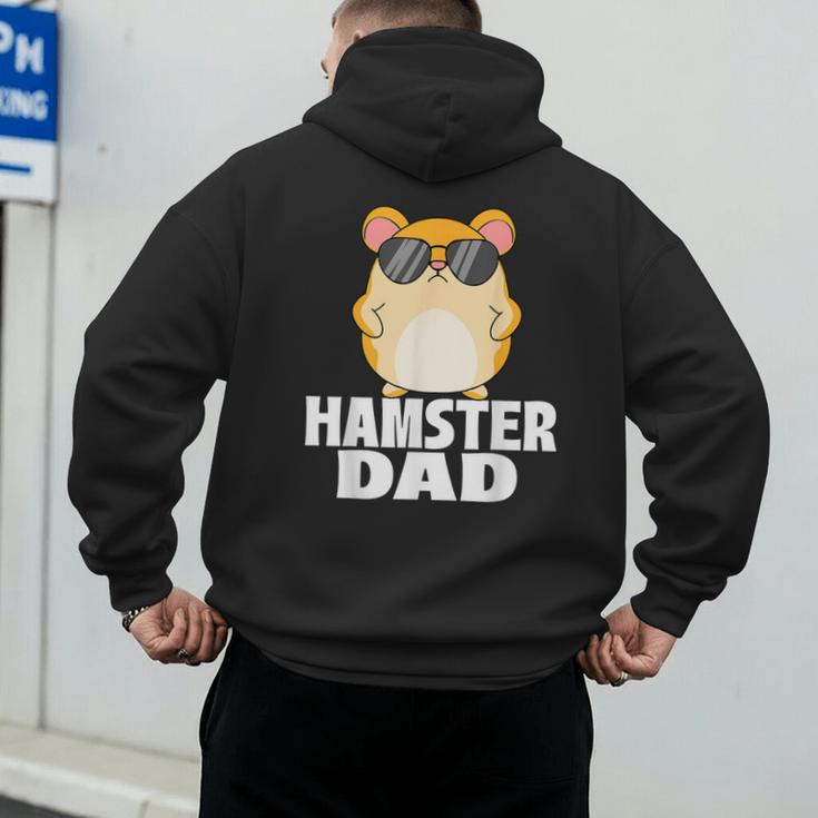 Hamster Dad Father's Day Animal Whisperer Rodent Lover Men's Hoodie Back Print