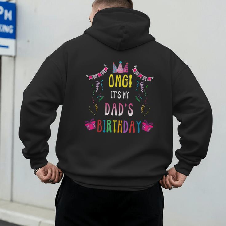 Happy Birthday Dad Men's Hoodie Back Print