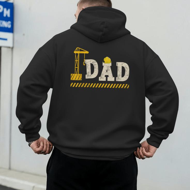 Happy Father's Day Construction For Son DAD Father's Day Men's Hoodie Back Print Happy Father's Day Construction For Son DAD Father's Day Men's Hoodie Back Print