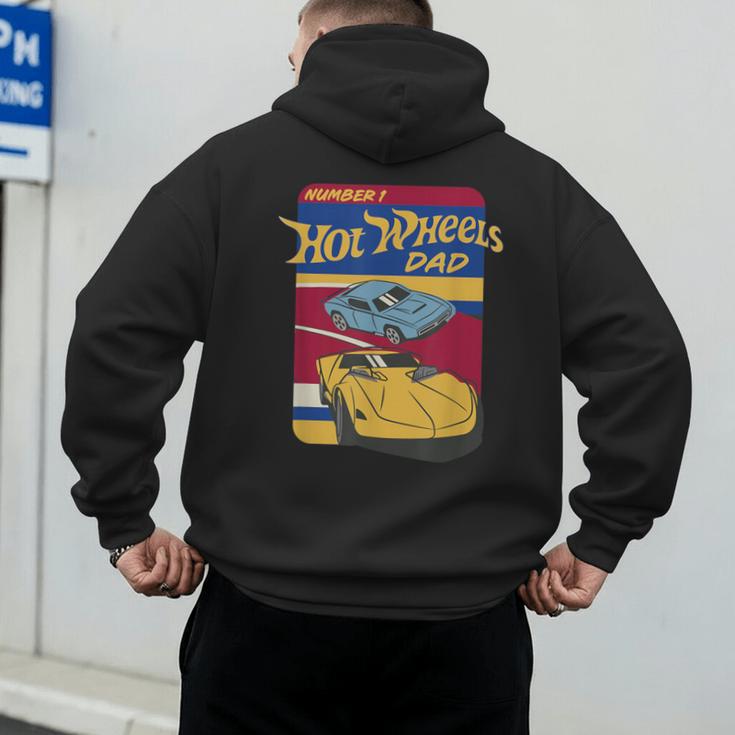 Hot Wheels Father's Day Number 1 Dad Men's Hoodie Back Print
