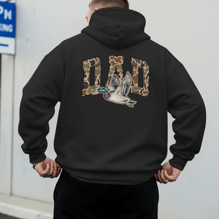Hunting Dad Duck Camouflage Camo Preppy Camo Dad Camo Men's Hoodie Back Print