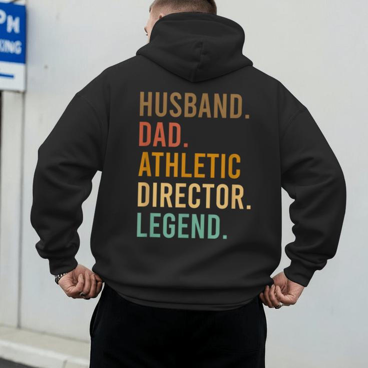 Husband Dad Athletic Director Legend Athletic Directors Men's Hoodie Back Print Husband Dad Athletic Director Legend Athletic Directors Men's Hoodie Back Print