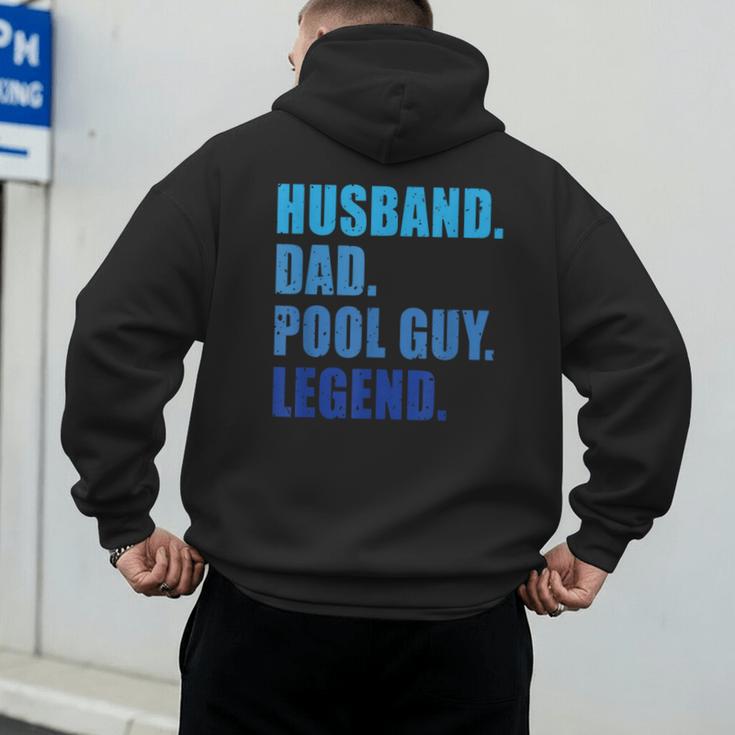 Husband Dad Pool Guy Legend Men Men's Hoodie Back Print Husband Dad Pool Guy Legend Men Men's Hoodie Back Print