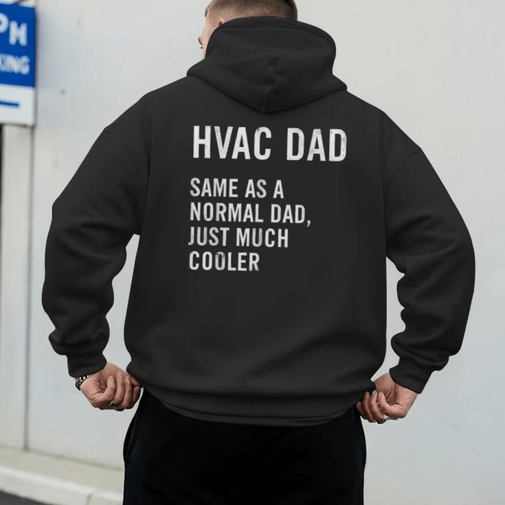 HVAC Dad Definition HVAC Technician Men's Hoodie Back Print