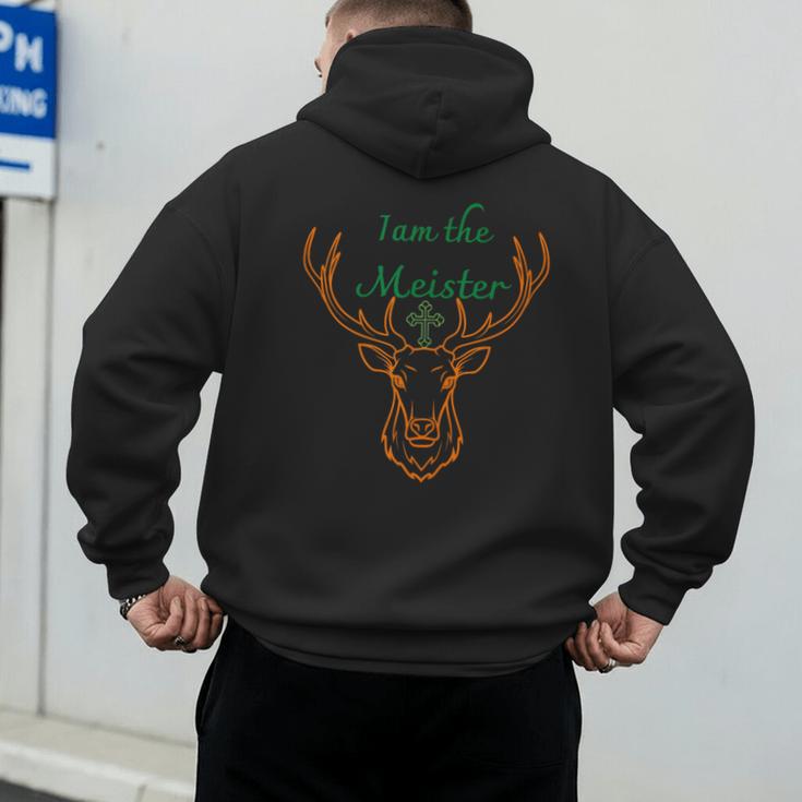 IAM The Meister Jaegermeister Dad Mom Deer Men's Hoodie Back Print