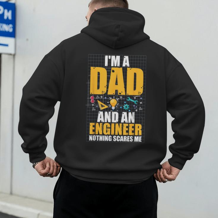 I'm A Dad And Engineer Father Day Engineering Men's Hoodie Back Print