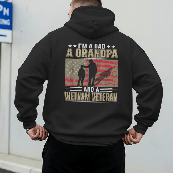 I'm A Dad a Grandpa And a Vietnam Veteran Men's Hoodie Back Print