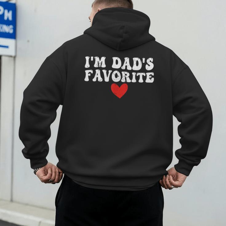 I'm Dad's Favorite Sarcastic Father's Day Men's Hoodie Back Print