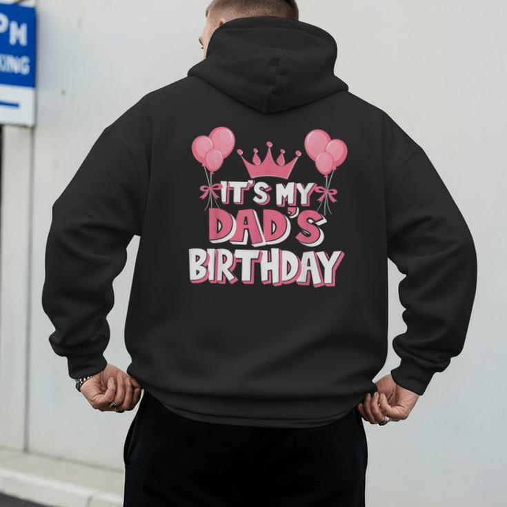It's My Dad's Birthday Celebration Small Men's Hoodie Back Print It's My Dad's Birthday Celebration Small Men's Hoodie Back Print