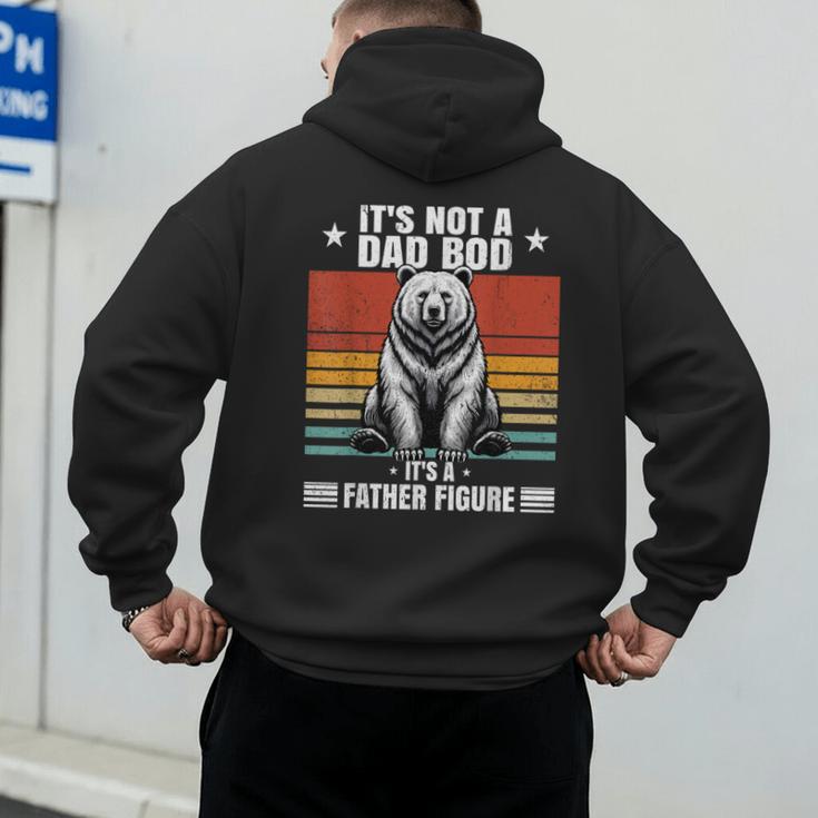 It's Not A Dad Bod It's Father Figure Bear Vintage Men's Hoodie Back Print