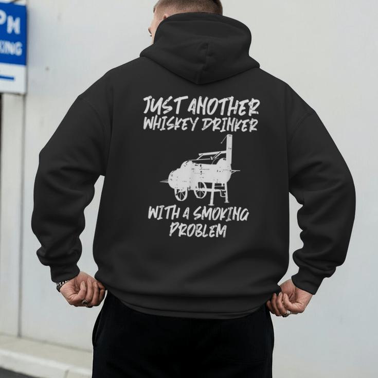 Just Another Bbq Grill Barbecue Meat Grilling Dad Men Men's Hoodie Back Print