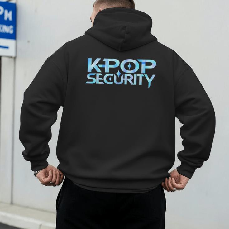 K-Pop Security Mom Dad Kids Birthday Concert Staff Men's Hoodie Back Print