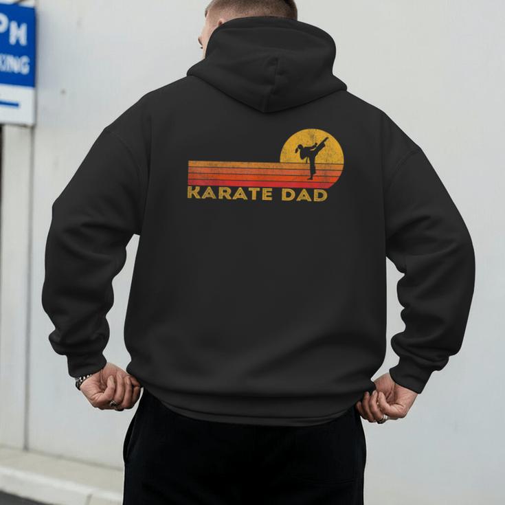 Karate Dad Martial Arts Retro Men's Hoodie Back Print
