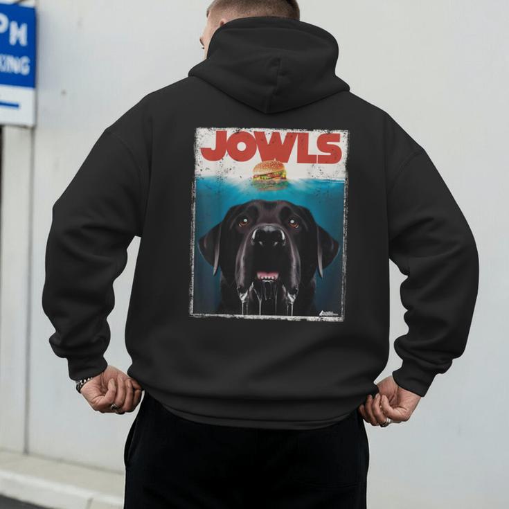 Lab Jowls Tee Labrador Retriever Mom Top Dad Men's Hoodie Back Print
