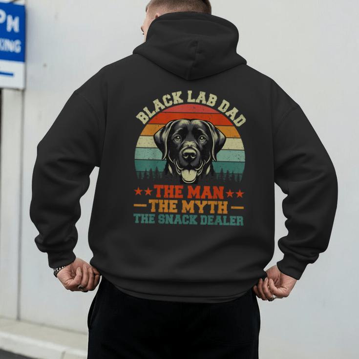 Labrador Retriever Dad Black Lab Dad Men's Hoodie Back Print