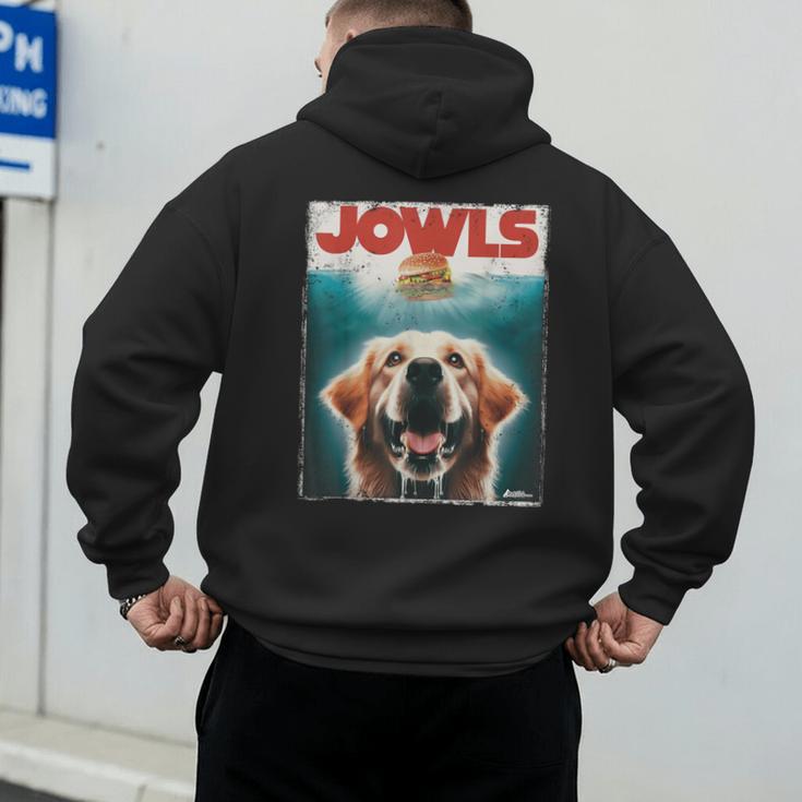 Light Golden Retriever Jowls Top Paws Cream Lab Dog Mom Dad Men's Hoodie Back Print