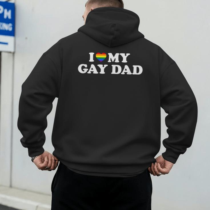 I Love My Gay Dad Men's Hoodie Back Print