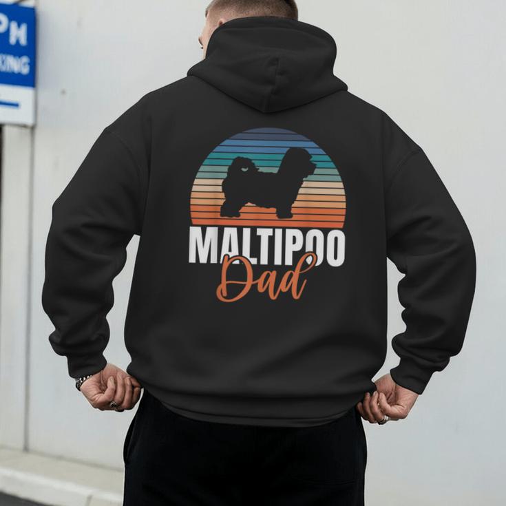 Maltipoo Dad Men's Hoodie Back Print