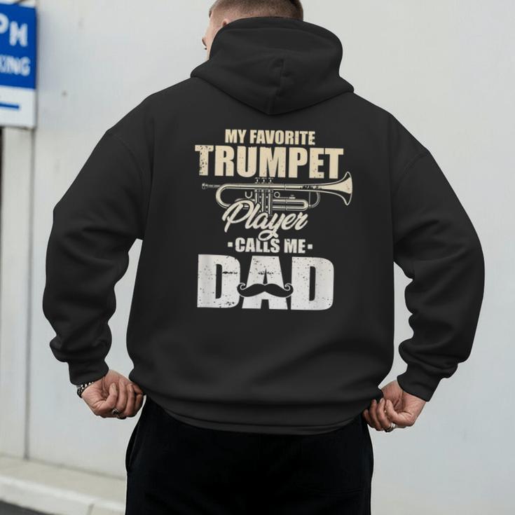 Marching Band Dad My Favorite Trumpet Player Calls Me Dad Men's Hoodie Back Print Marching Band Dad My Favorite Trumpet Player Calls Me Dad Men's Hoodie Back Print