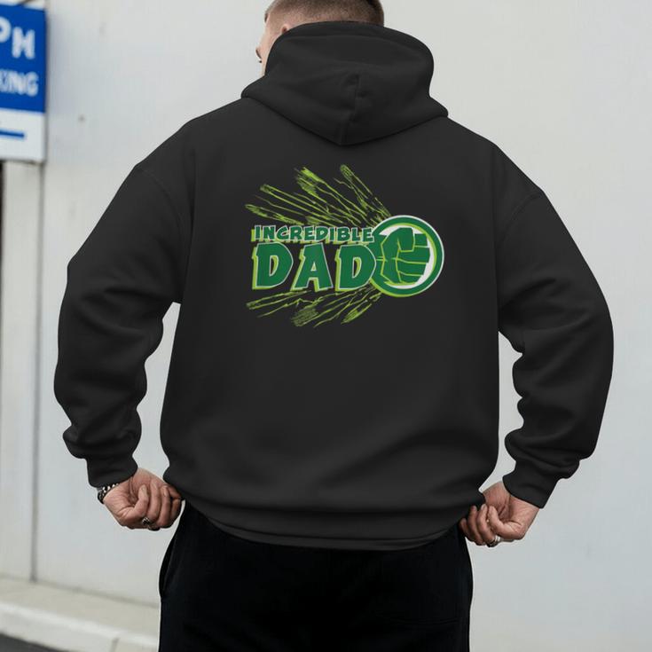 Marvel Hulk Incredible Dad Family Trip Vacation Father's Day Men's Hoodie Back Print