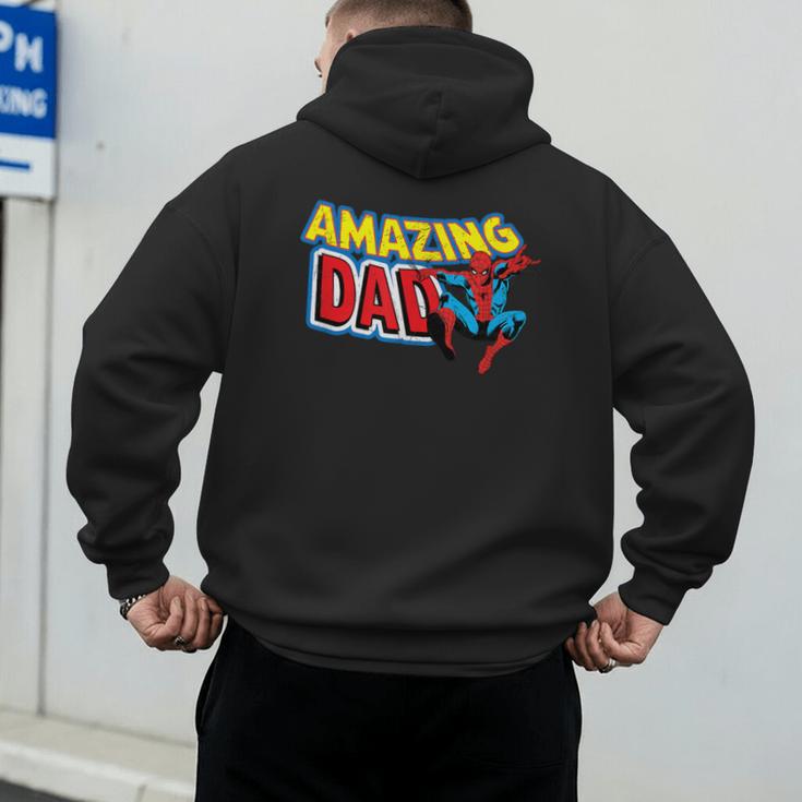 Marvel Spider-Man Amazing Dad Comic Book Father's Day Men's Hoodie Back Print