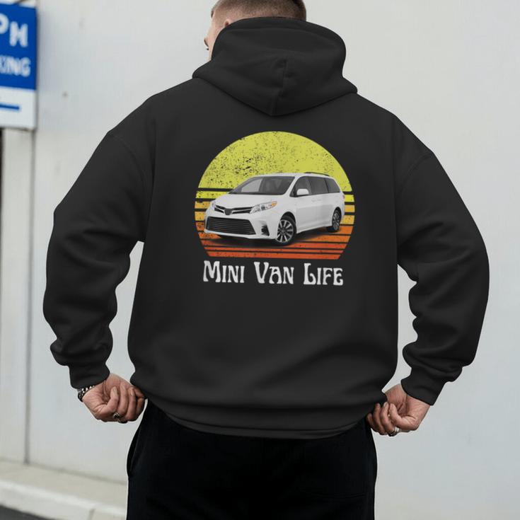 Mini Van Life Soccer Mom Dad Parent For Parents Men's Hoodie Back Print