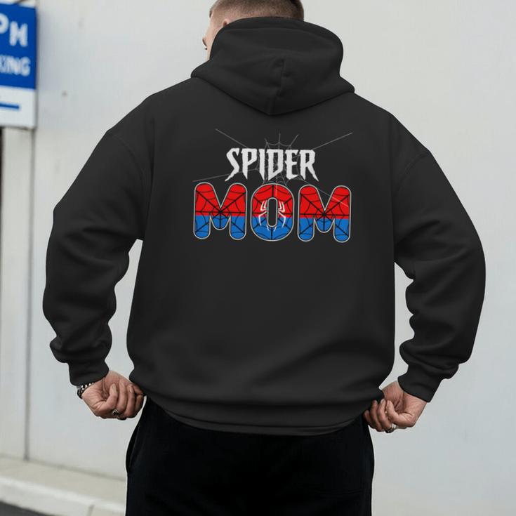 Mom And Dad Spider Family Matching Birthday Halloween Men's Hoodie Back Print