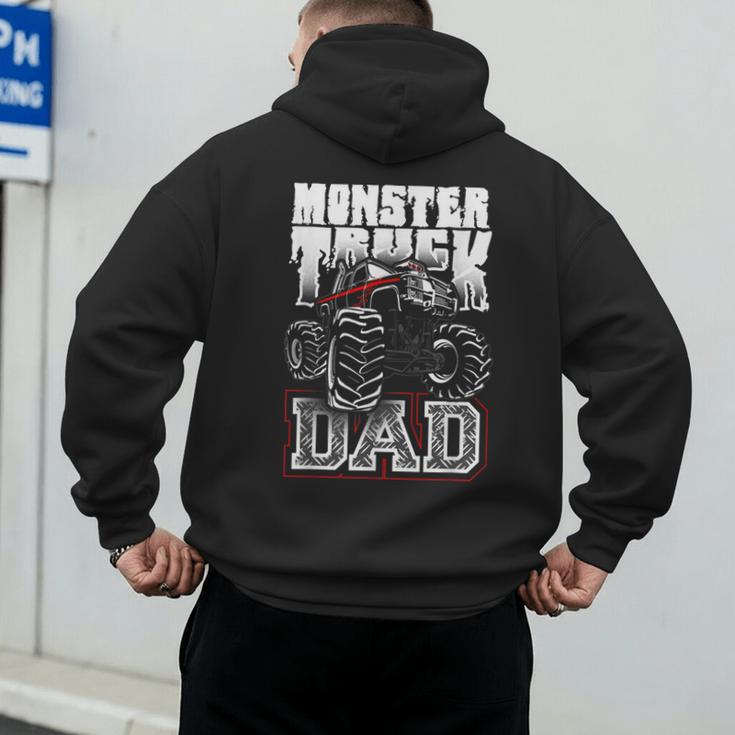 Monster Truck Dad Tshirt Men's Hoodie Back Print
