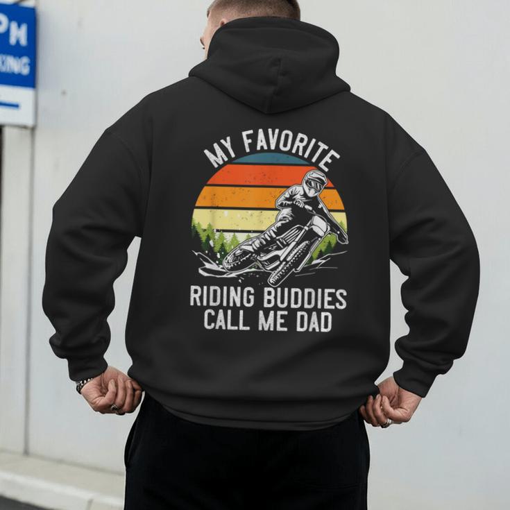 Motorcycle Dad Dirt Bike Shirt Motocross Riding Buddies Men's Hoodie Back Print Motorcycle Dad Dirt Bike Shirt Motocross Riding Buddies Men's Hoodie Back Print