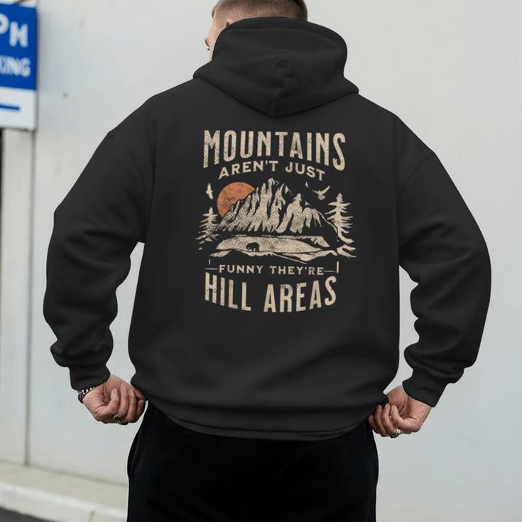 Mountains Aren't They'Re Hill Areas Dad Joke Word Pun Men's Hoodie Back Print Mountains Aren't They'Re Hill Areas Dad Joke Word Pun Men's Hoodie Back Print