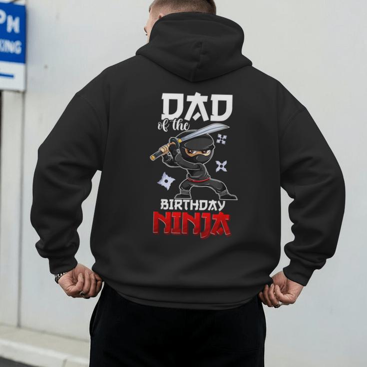 Ninja Favor Shirt For Men Dad Of The Birthday Boy Men's Hoodie Back Print