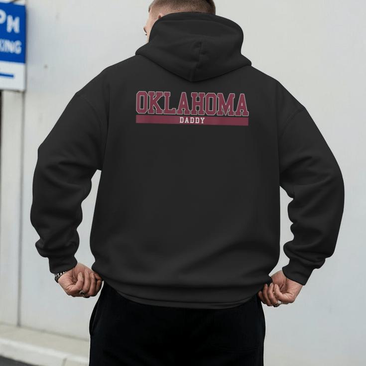 Oklahoma Dad University Sports Men's Hoodie Back Print